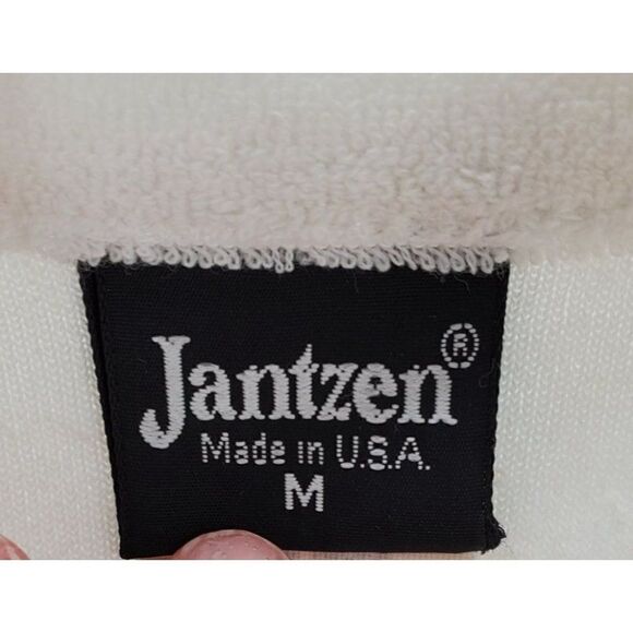 Vintage Jantzen Mens Cabana Jacket Short Sleeve Zip Terry Color Block Size M - Picture 7 of 8